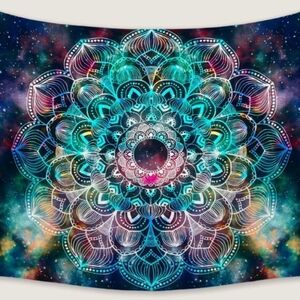 Colorful Mandala Wall Tapestry